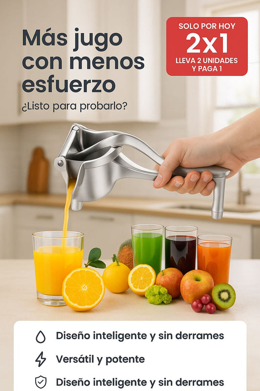 JUGOMAX® - EXTRACTOR SACA JUGO MANUAL METALICO